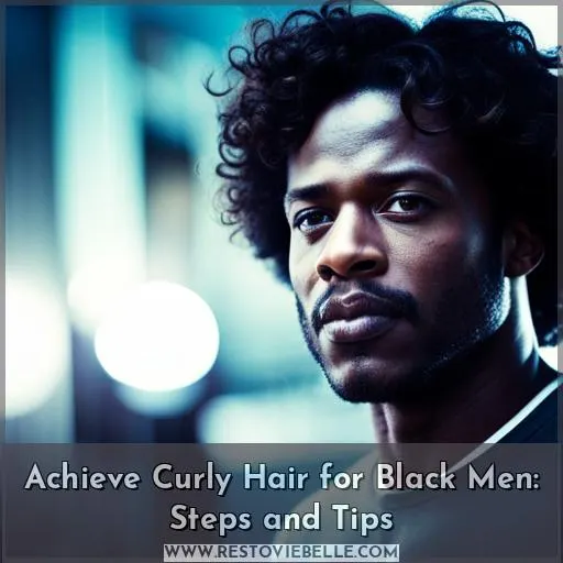 how to get curly hair black men