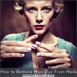 how to get hair dye off nails