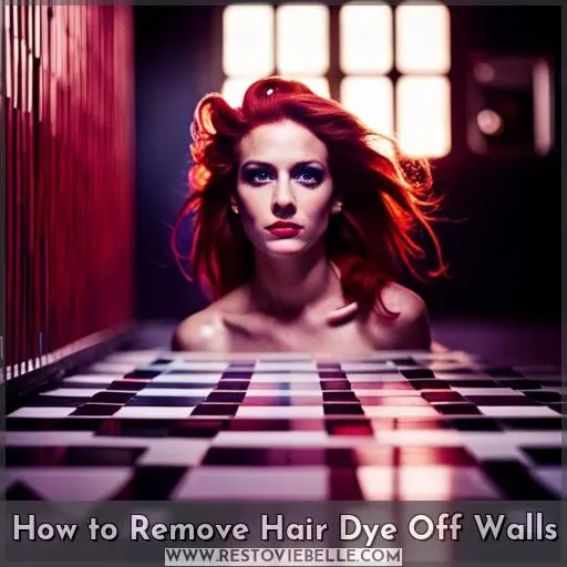 how to get hair dye off walls