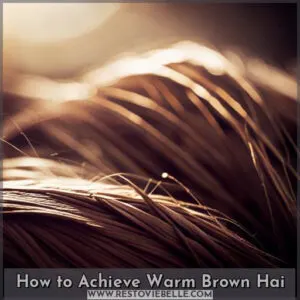 how to get warm brown hair
