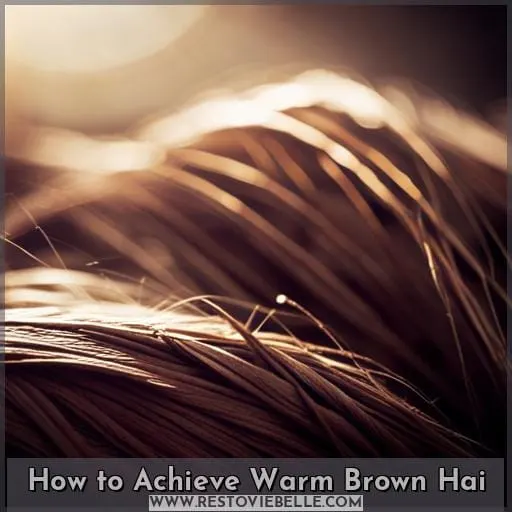 how to get warm brown hair