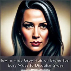 how to hide grey hair on brunettes