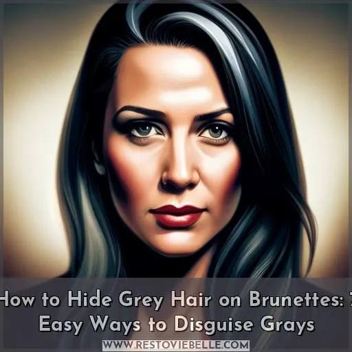 how to hide grey hair on brunettes