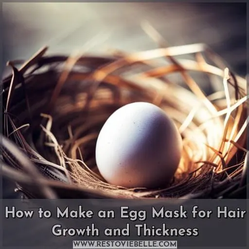 How to Make an Egg Mask for Hair Growth and Thickness