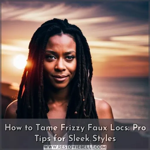 how to make faux locs less frizzy