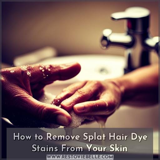 How to Remove Splat Hair Dye Stains From Your Skin How to Remove Splat Hair Dye Stains From Your Skin