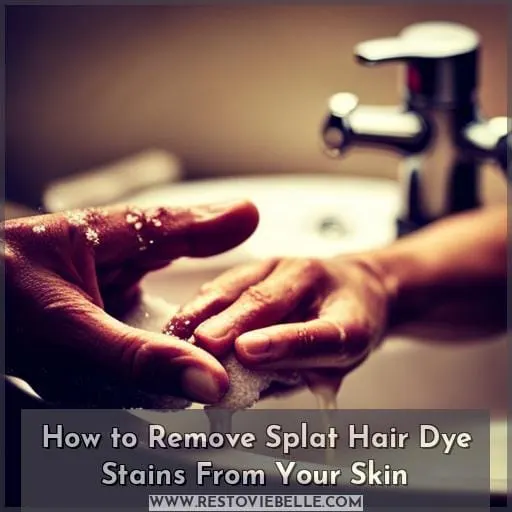 How to Remove Splat Hair Dye Stains From Your Skin