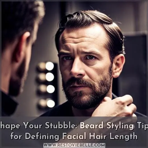 how to shape a stubble beard