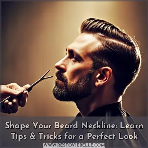 how to shape beard neckline