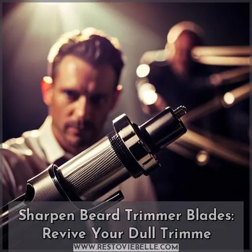 how to sharpen beard trimmer