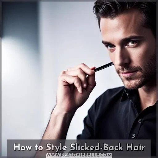 How to Style Slicked-Back Hair