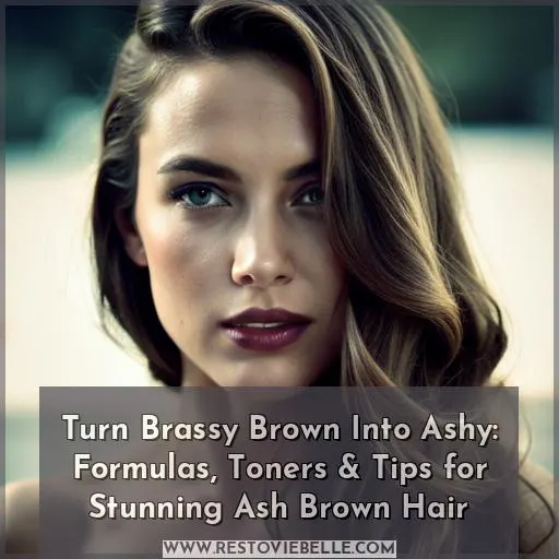 how to tone brown hair to ash