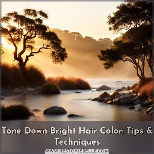 how to tone down hair colour that is too bright