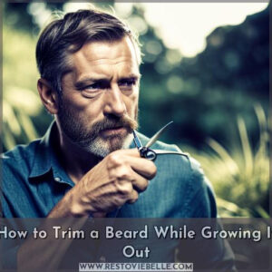 how to trim a beard while growing it out