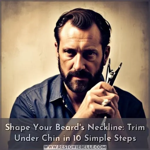 how to trim beard under chin