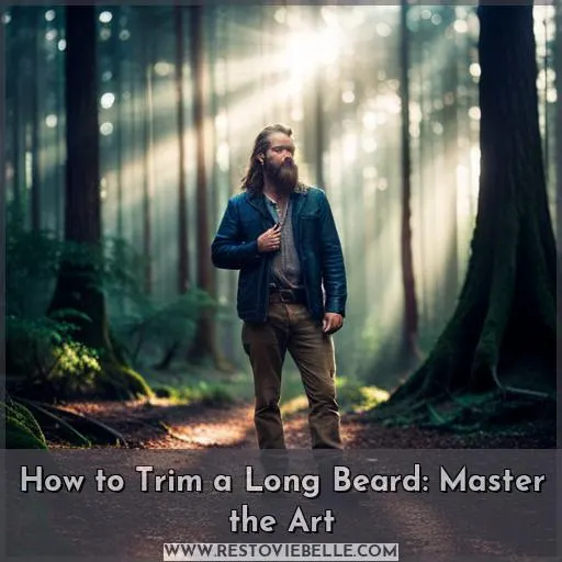 how to trim long beard