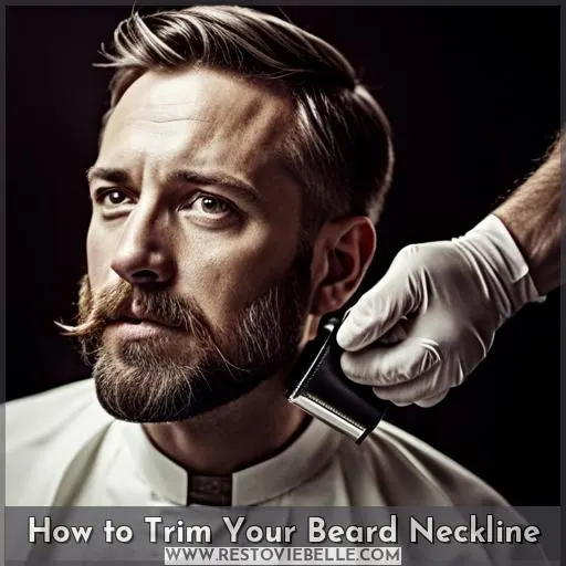 how to trim neckline beard