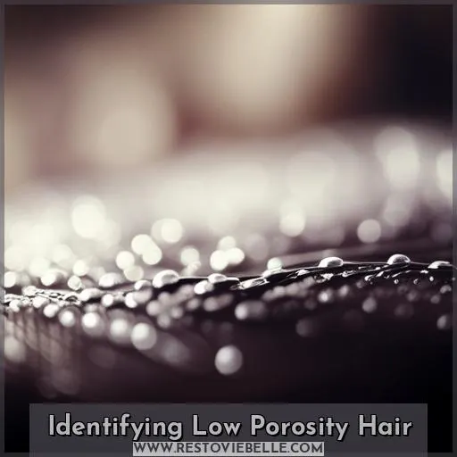 Identifying Low Porosity Hair