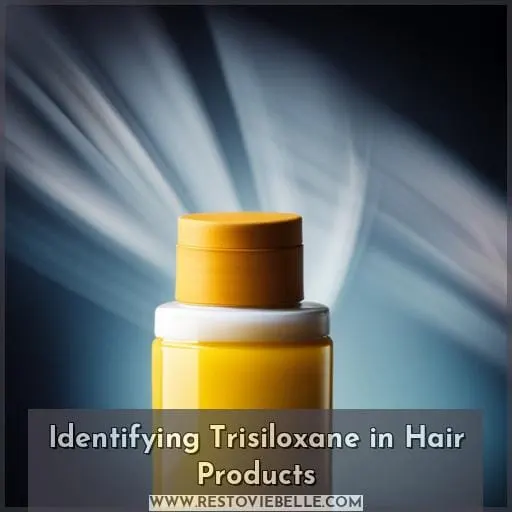 Identifying Trisiloxane in Hair Products
