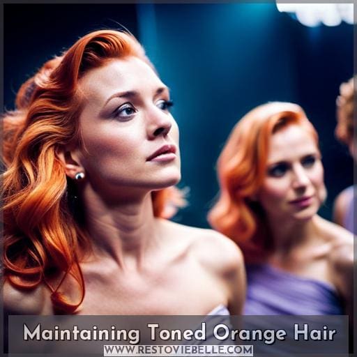 Maintaining Toned Orange Hair