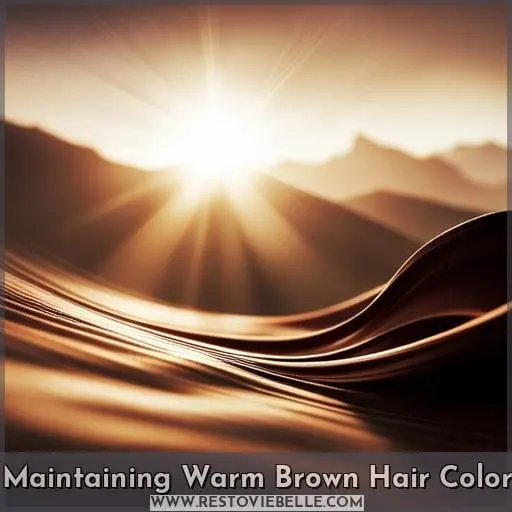 Maintaining Warm Brown Hair Color