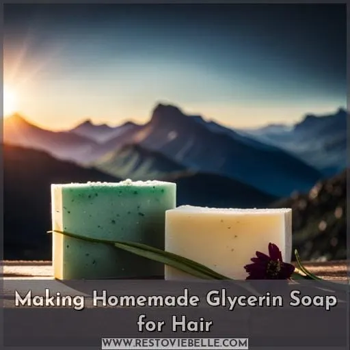 Making Homemade Glycerin Soap for Hair