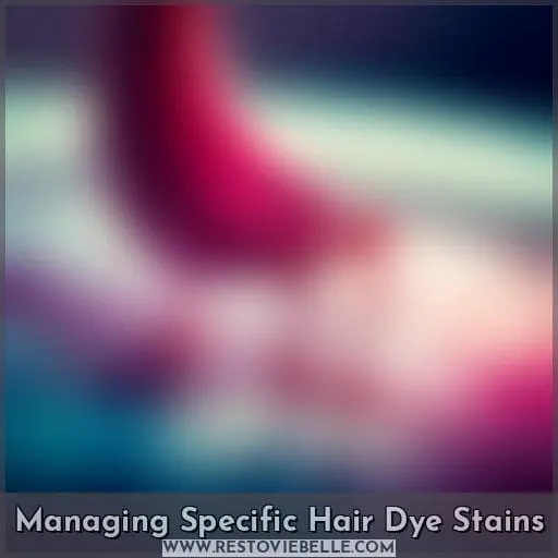 Managing Specific Hair Dye Stains