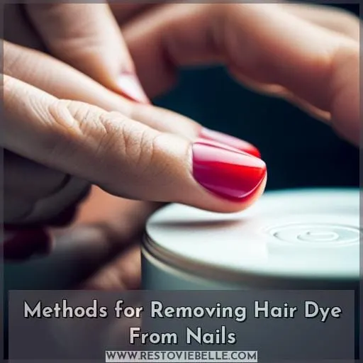 Methods for Removing Hair Dye From Nails