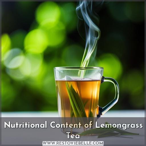 Nutritional Content of Lemongrass Tea