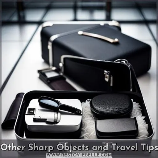 Other Sharp Objects and Travel Tips