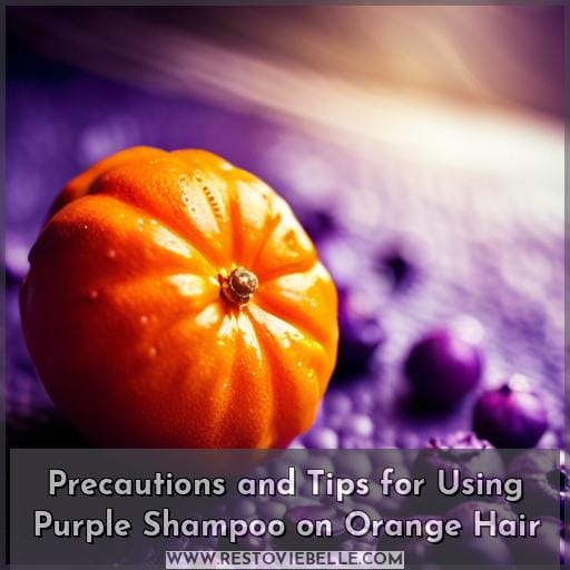 Precautions and Tips for Using Purple Shampoo on Orange Hair