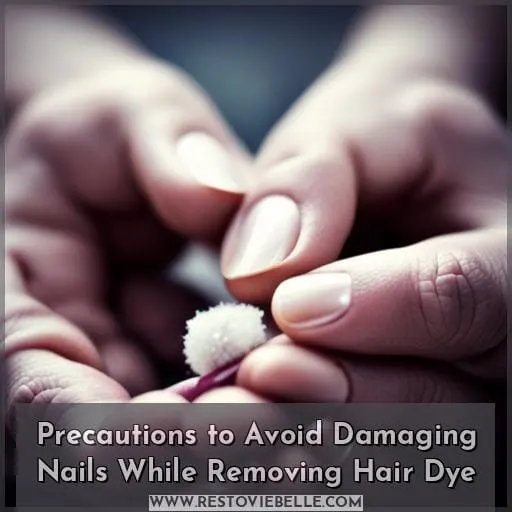 Precautions to Avoid Damaging Nails While Removing Hair Dye