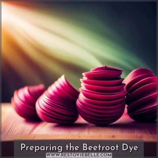Preparing the Beetroot Dye