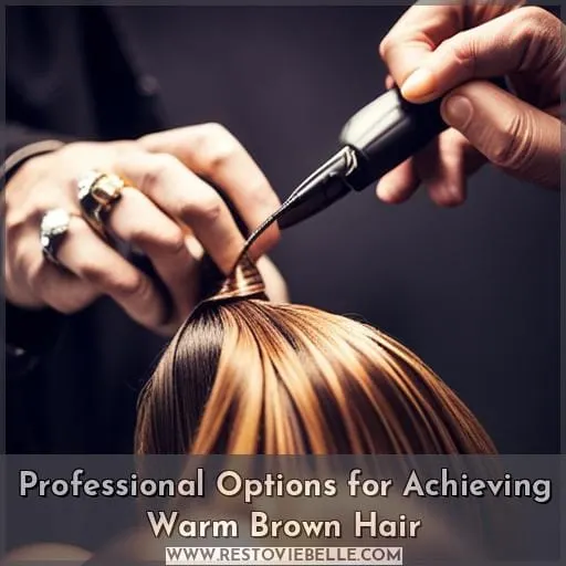 Professional Options for Achieving Warm Brown Hair