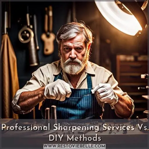 Professional Sharpening Services Vs. DIY Methods