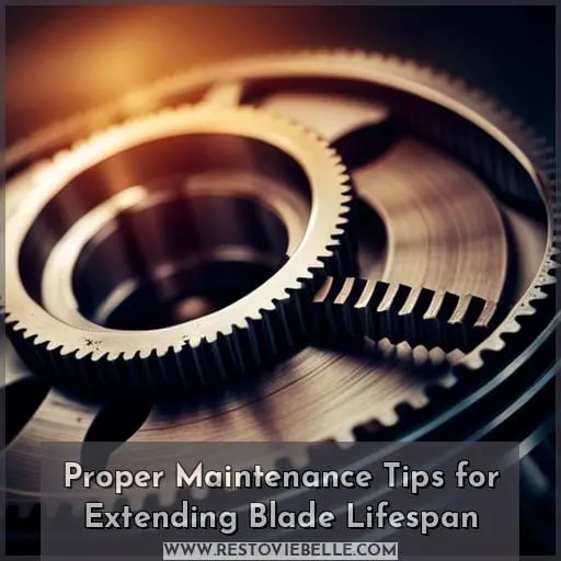 Proper Maintenance Tips for Extending Blade Lifespan