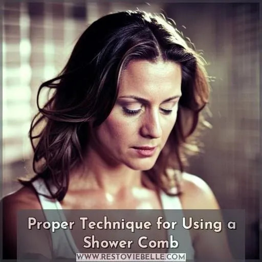 Proper Technique for Using a Shower Comb