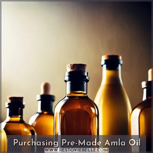 Purchasing Pre-Made Amla Oil