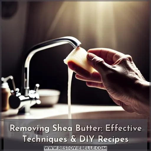 remove shea butter from hair