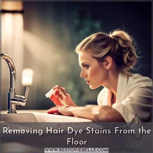 Removing Hair Dye Stains From the Floor