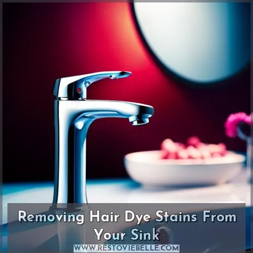 Removing Hair Dye Stains From Your Sink