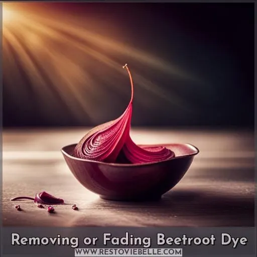 Removing or Fading Beetroot Dye