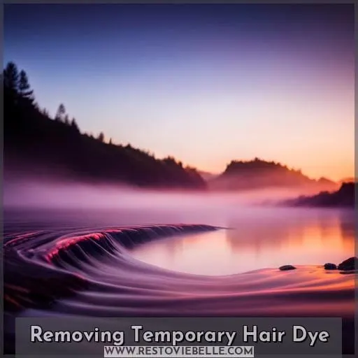 Removing Temporary Hair Dye