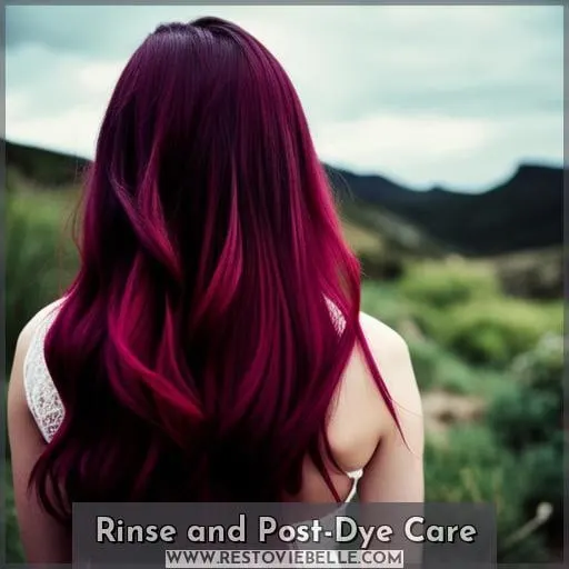 Rinse and Post-Dye Care