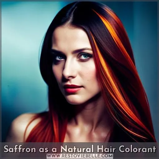Saffron as a Natural Hair Colorant