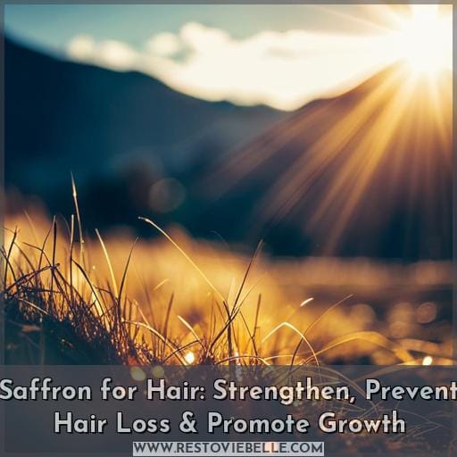 saffron for hair saffron for hair