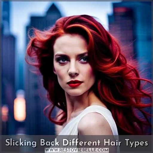 Slicking Back Different Hair Types