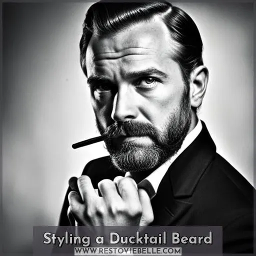 Styling a Ducktail Beard