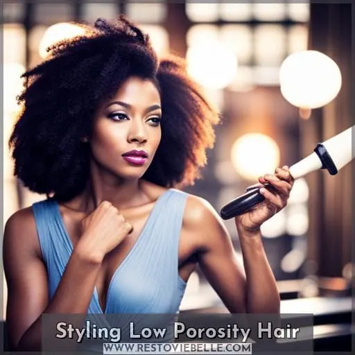 Styling Low Porosity Hair