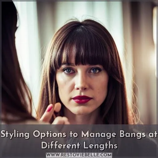 Styling Options to Manage Bangs at Different Lengths